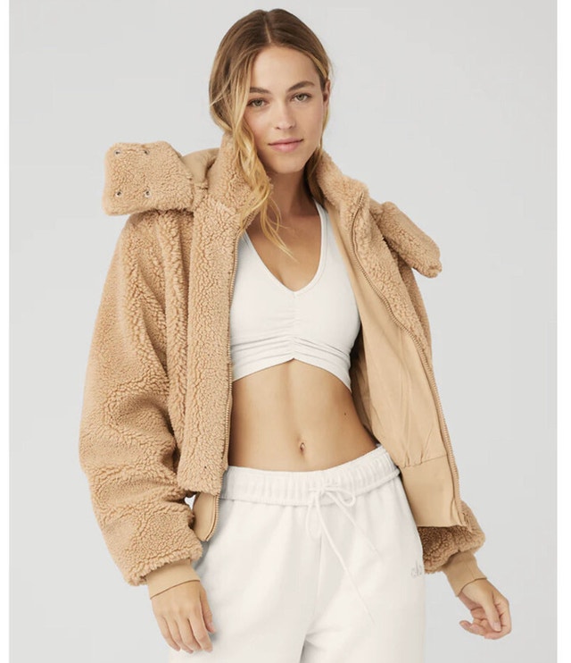 Alo Yoga Foxy Teddy Sherpa Jacket - Small