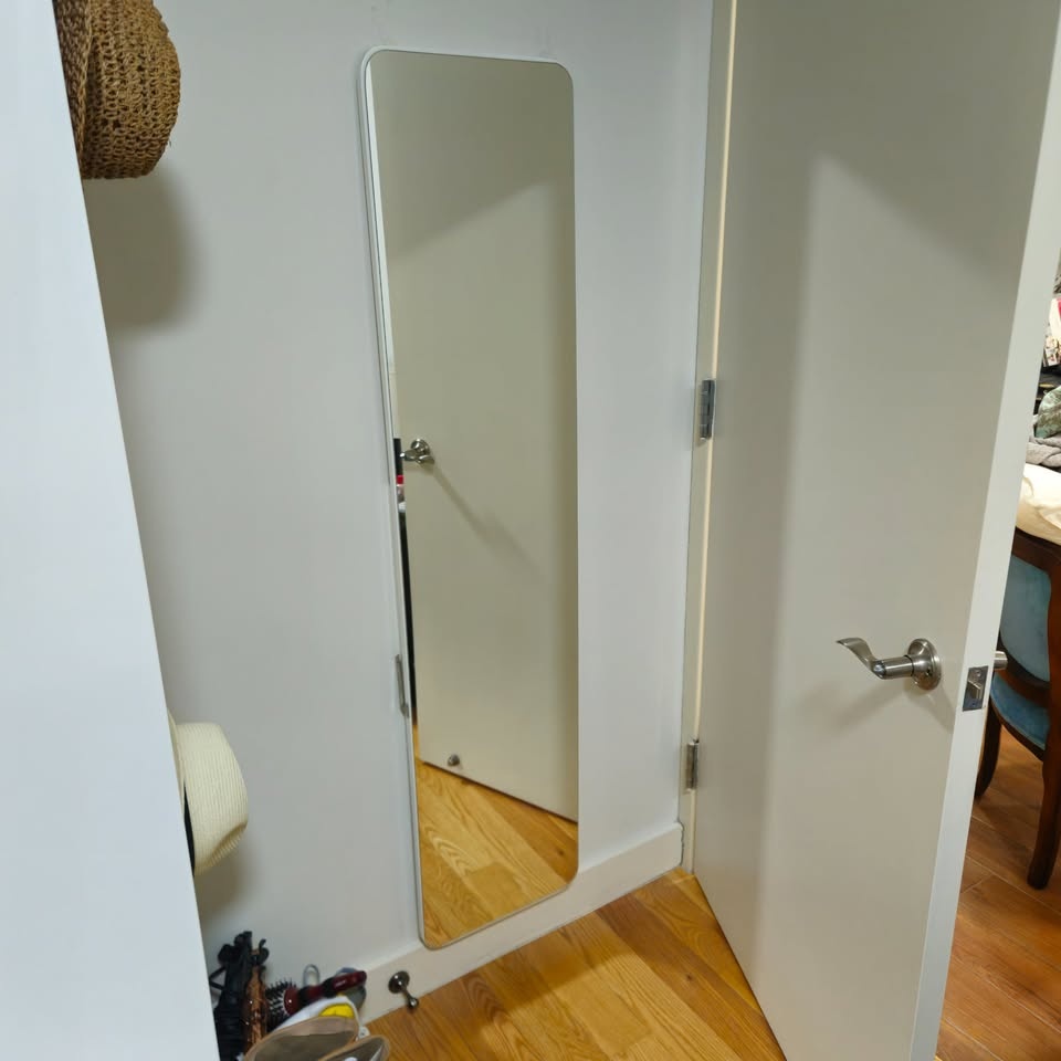 Rectangle Framed Wall Bathroom Vanity Mirror with Stand - photo 2