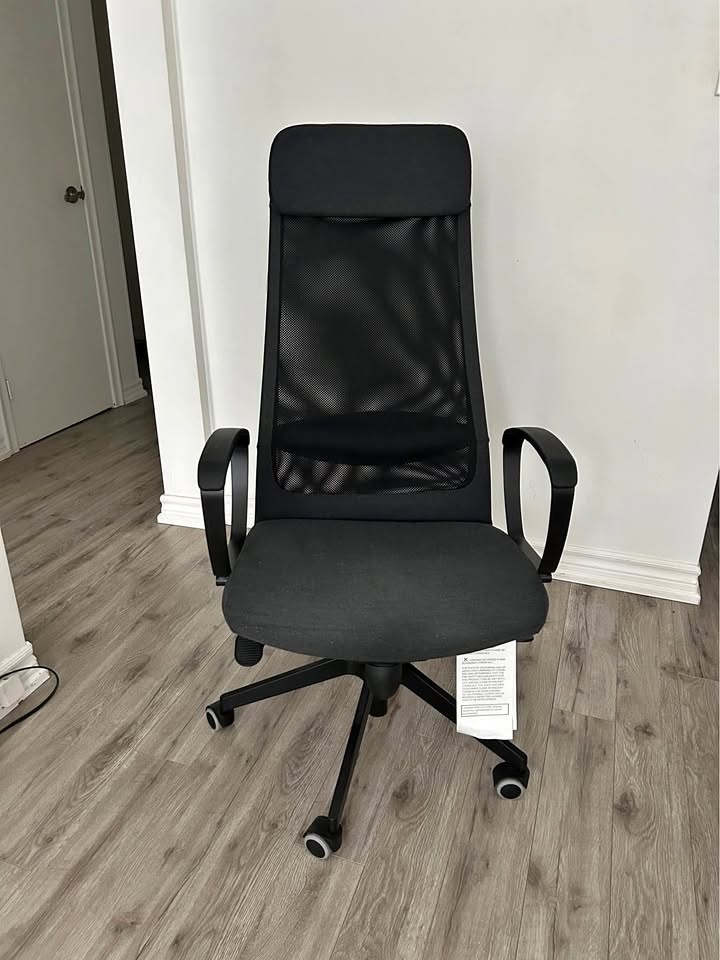 Markus Office Chair, Vissle dark gray + free ikea table
