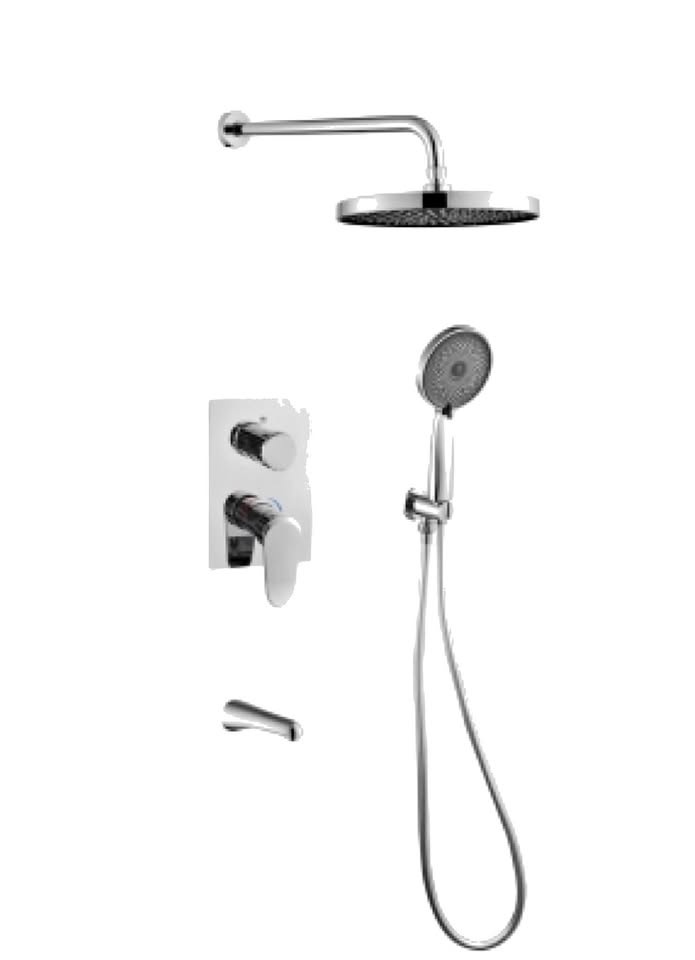 Chrome Shower Set with Mixtures Brand New