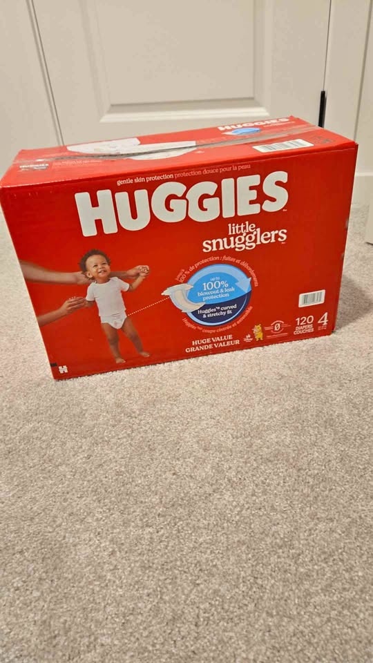 Huggies Little Snugglers Diapers Size 4 - 120 Count