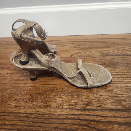 Vaneli Metallic Gold Strappy Sandals Size 6 - photo 4