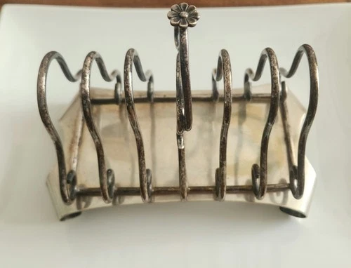 Antique English Silverplate Toast Rack - Sheffield, c. 1870