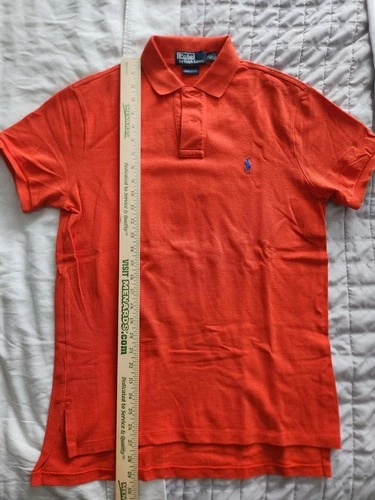 Men's Polo Ralph Lauren Short Sleeve Orange Shirt Size M - photo 5
