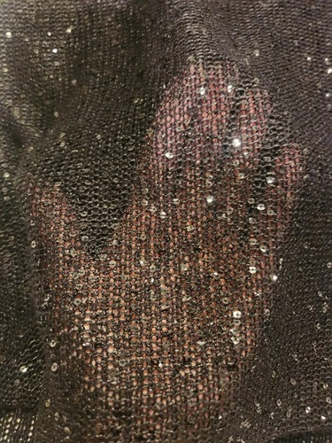 Black Sleeveless Sequin Top Size Large - photo 3