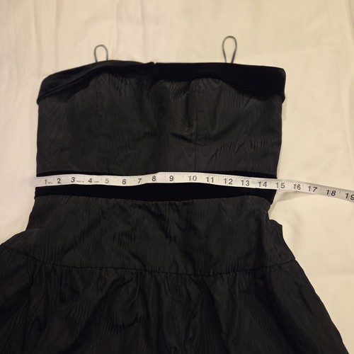 Kay Unger NY Women's Silk Velvet Strapless Black Dress Size 8 - photo 5