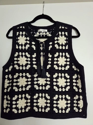 FRAME CROCHET POPOVER TOP - photo 3