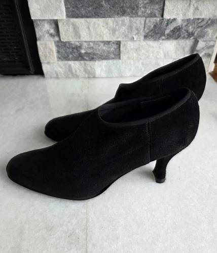 Stuart Weitzman Black Suede Booties Size 35.5 - photo 3