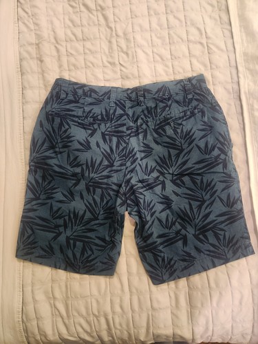 Banana Republic Men Size 32x8 Teal Blue Palm Floral Print Tropic - photo 2