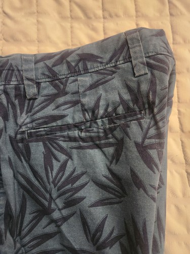 Banana Republic Men Size 32x8 Teal Blue Palm Floral Print Tropic - photo 3