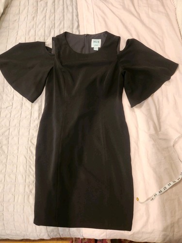 Nue by Shani Women's Black Dress Size 6 Cold Shoulder