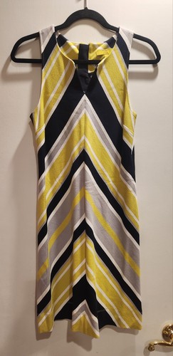 Banana Republic Milly Collection Retro Chevron Stripe Dress Size - photo 4