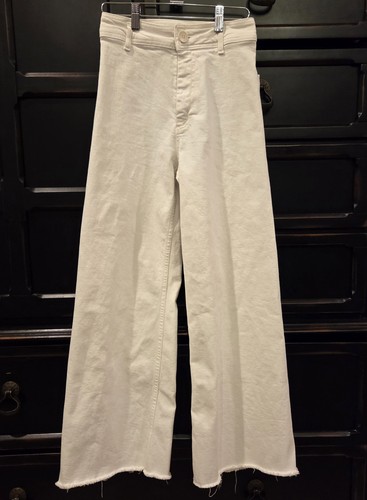 Zara White Wide-Leg Flare Jeans - Ladies Size 2