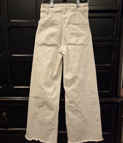 Zara White Wide-Leg Flare Jeans - Ladies Size 2 - photo 2