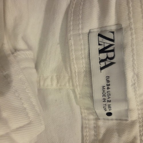 Zara White Wide-Leg Flare Jeans - Ladies Size 2 - photo 3