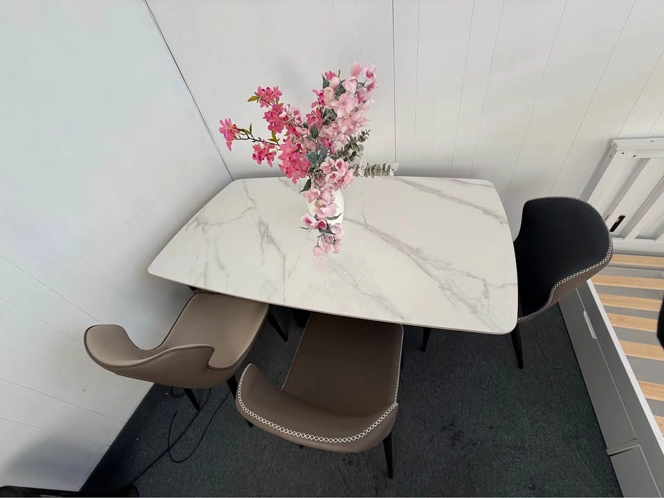 Brand new marble style dining set on sale - photo 2