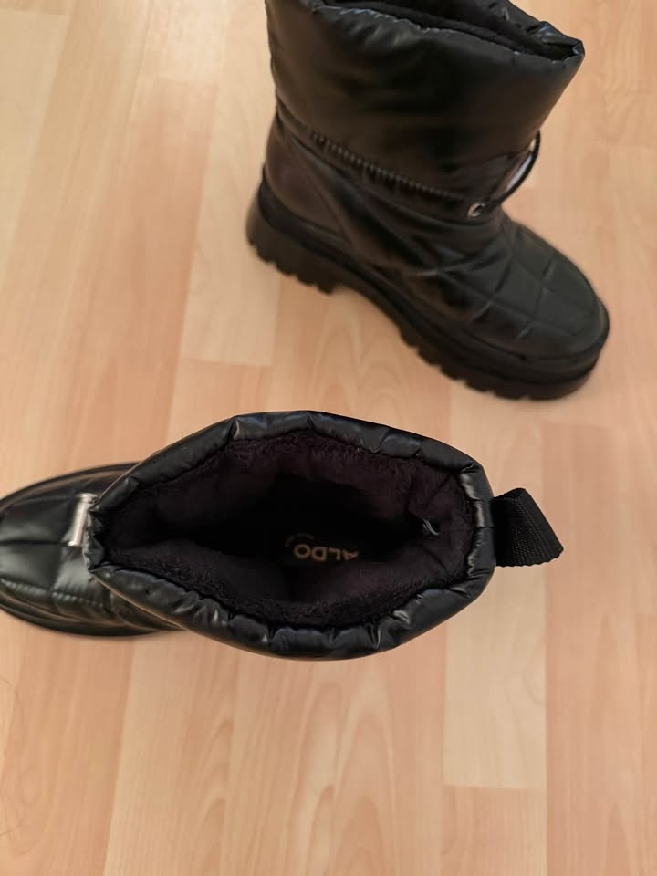 ALDO Black Winter Boots Size 6 – Like New - photo 2