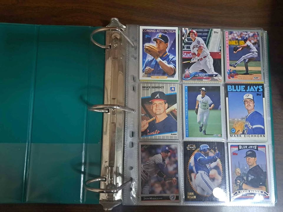 Full Binder of Baseball Cards
