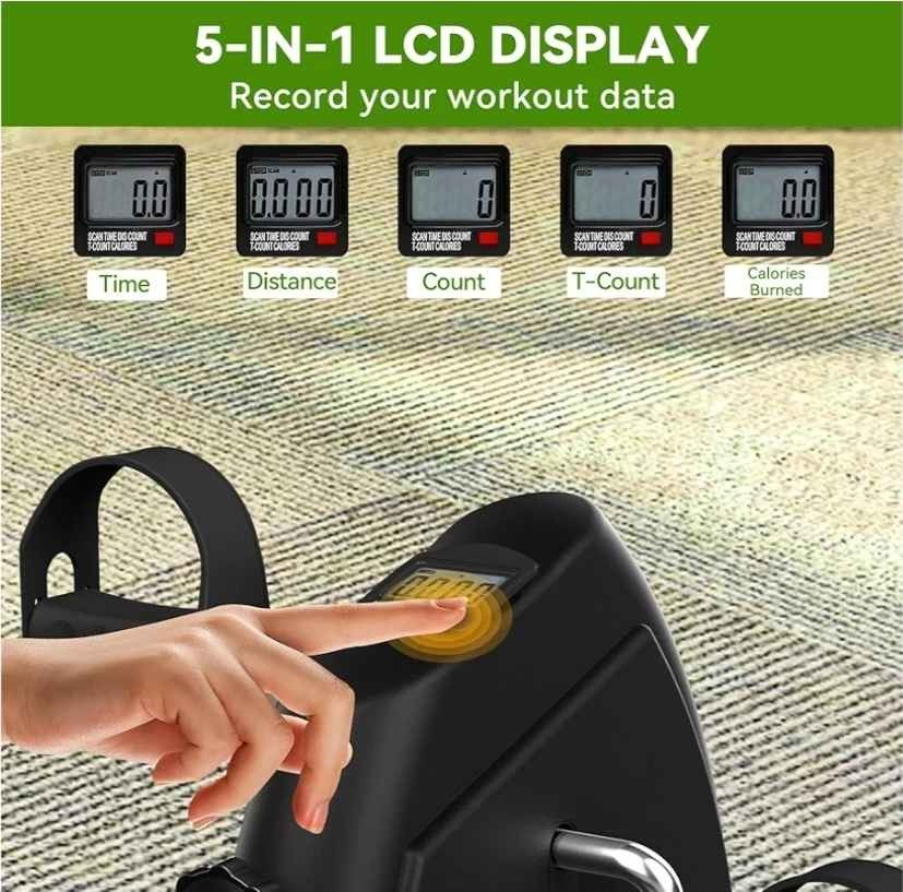 Portable Mini Exercise Bike w/ LCD Display - photo 3