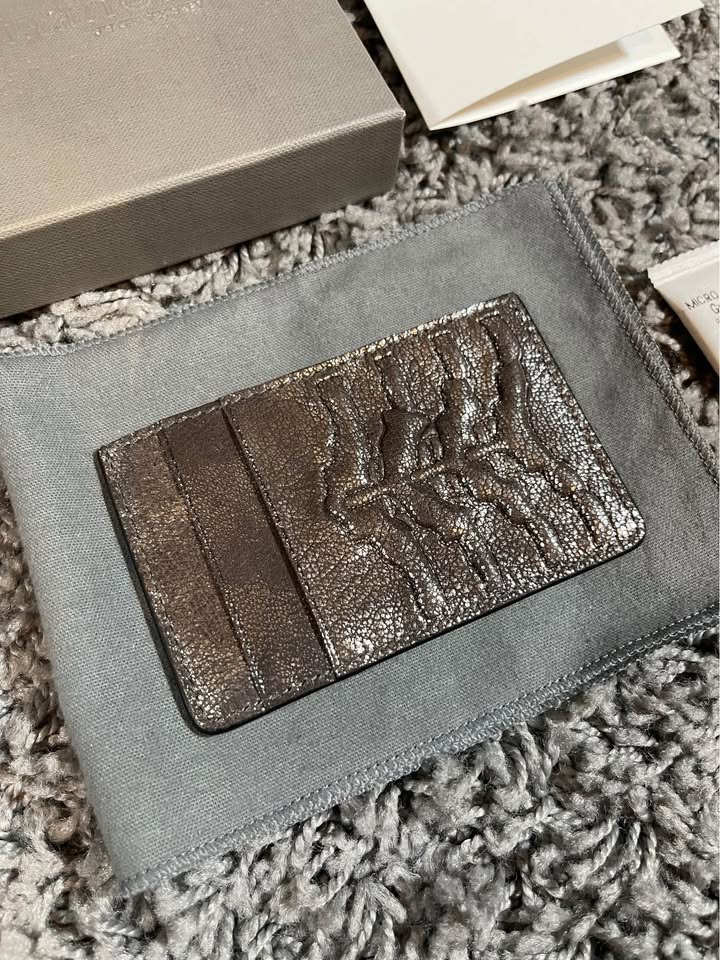 Authentic Alexander McQueen Rib Cage Embossed Cardholder Foil - photo 2