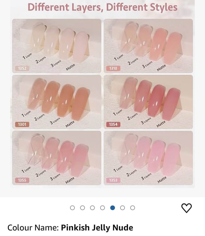 GAOY Jelly Nude Pink Gel Nail Polish Set - photo 2