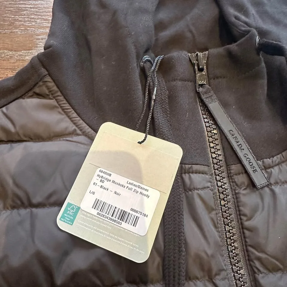 Authentic Canada Goose Hybridge Muskoka Hoodie Black - Size L image indicator(3)