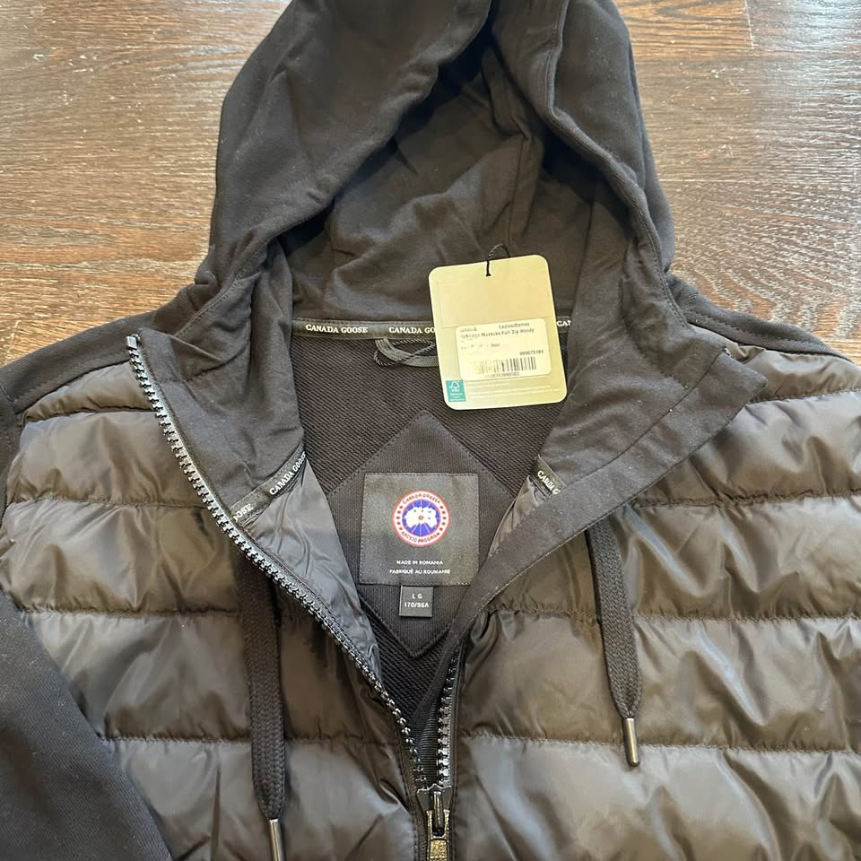 Authentic Canada Goose Hybridge Muskoka Hoodie Black - Size L - photo 4