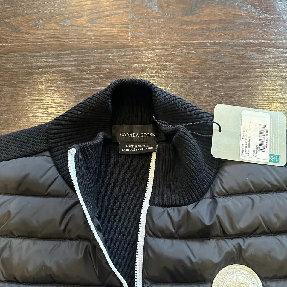 Authentic Canada Goose Hybridge Down Knit Vest Jacket Black image indicator(2)