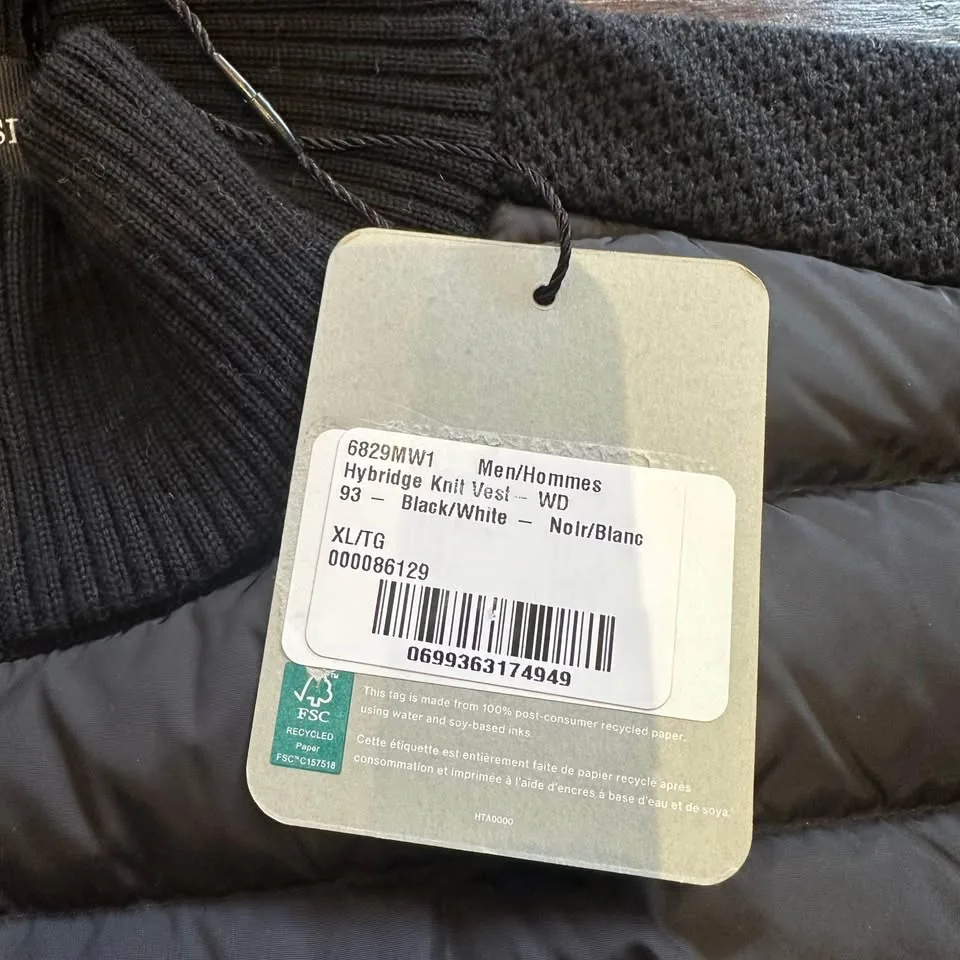 Authentic Canada Goose Hybridge Down Knit Vest Jacket Black image indicator(3)