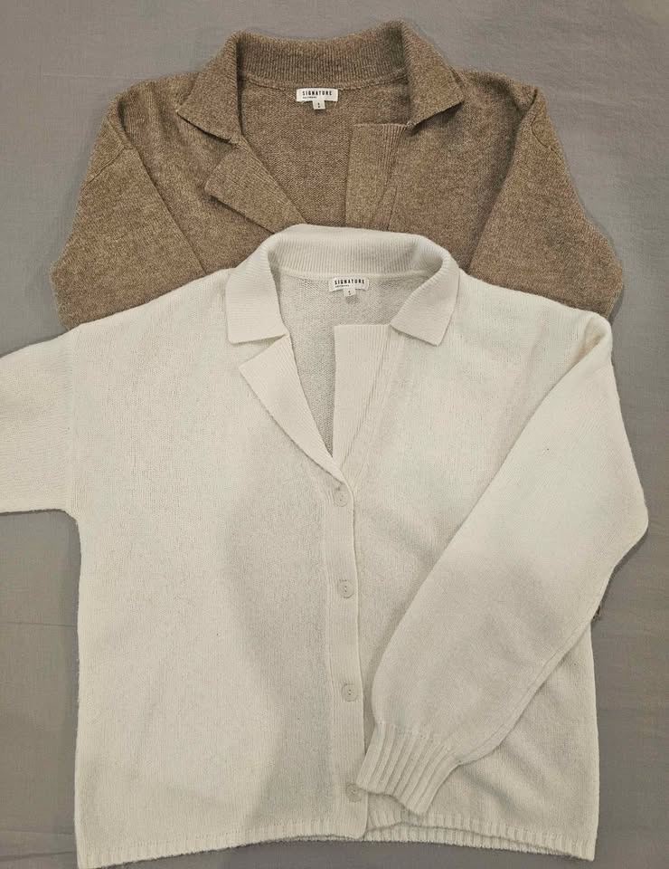 Signature Reitmans Cardigan Sweater Size Small, Cream Or Tan - photo 3