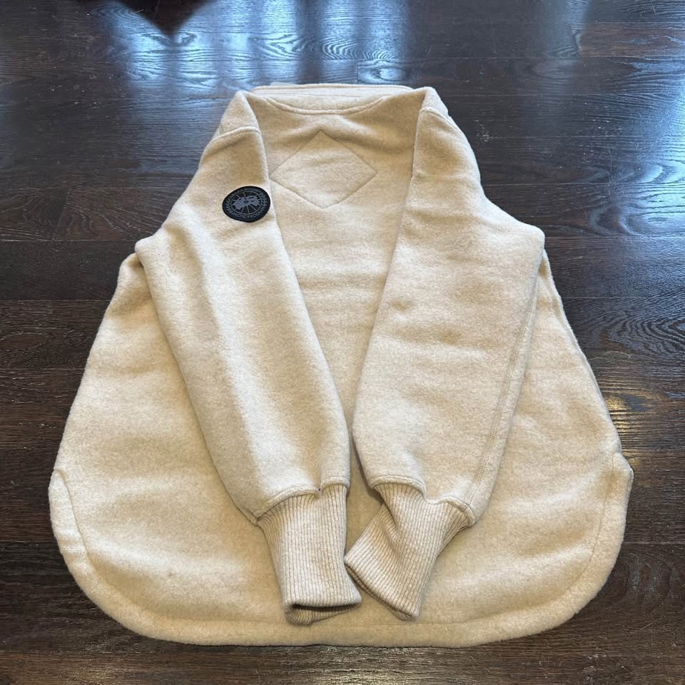 Authentic Canada Goose Severn 1/2 Zip Fleece Sweater Jacket Tan - photo 5