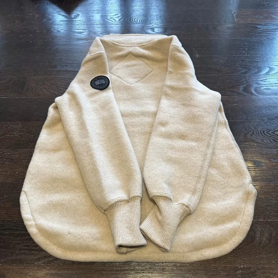 Authentic Canada Goose Severn 1/2 Zip Fleece Sweater Jacket Tan image indicator(5)