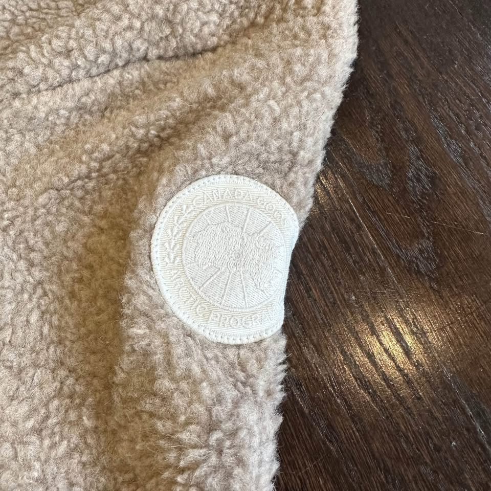 Authentic Canada Goose Kelowna Fleece Half Zip Jacket Tan Heathe - photo 2