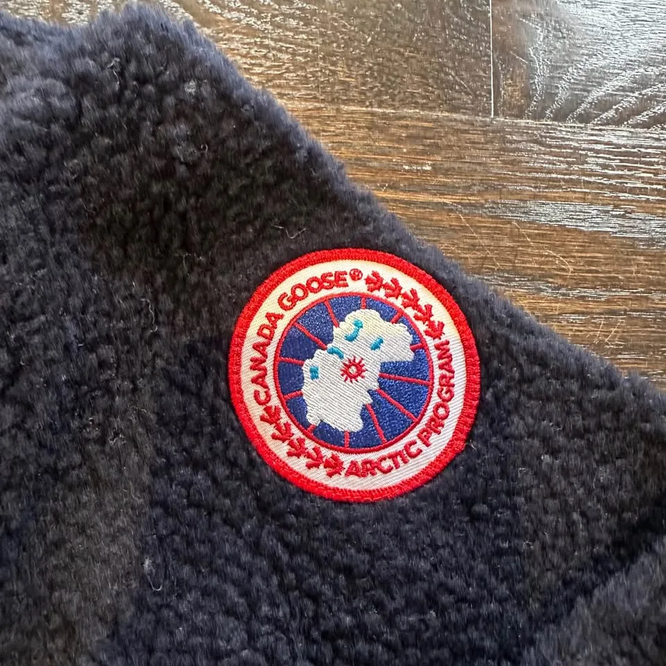 Authentic Canada Goose Kelowna Fleece Full Zip Up Jacket Navy image indicator(3)