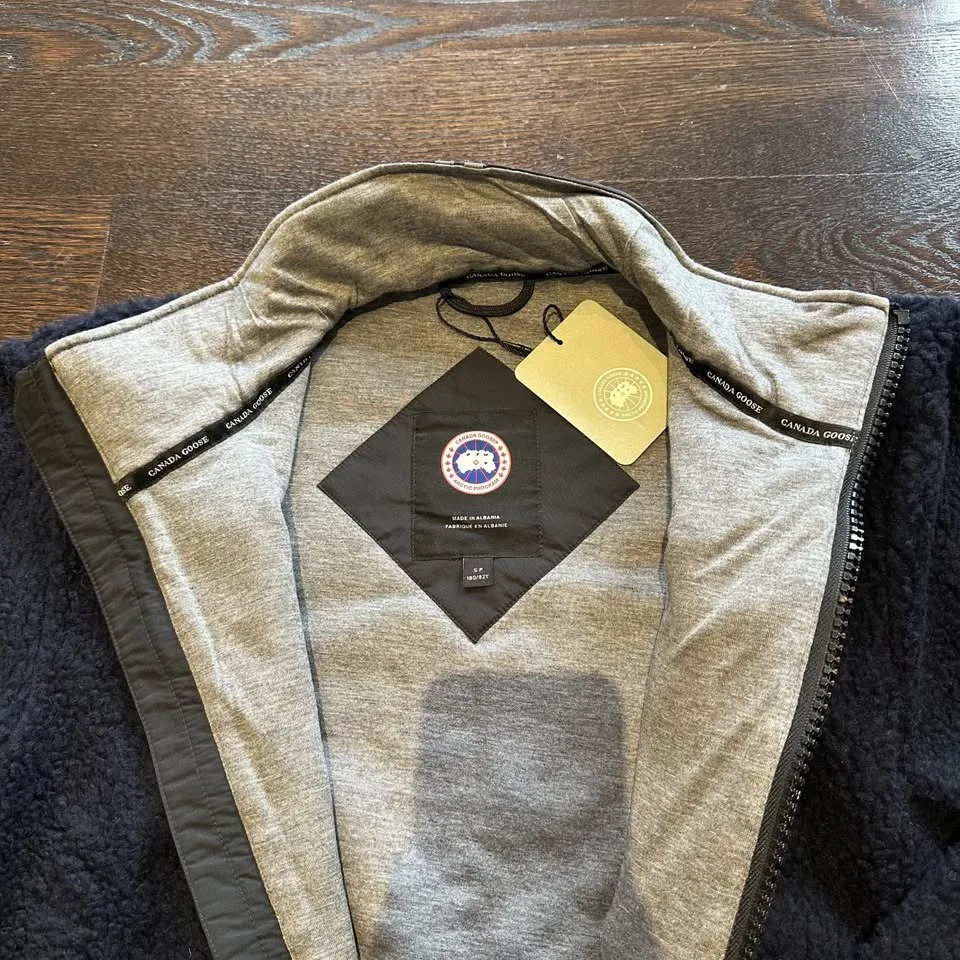 Authentic Canada Goose Kelowna Fleece Full Zip Up Jacket Navy image indicator(4)