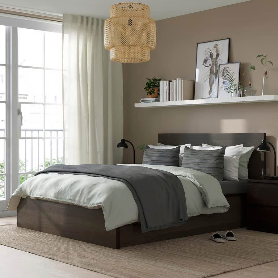 IKEA MALM Storage Queen Bed Frame + Zinus Memory Foam Mattress - photo 5