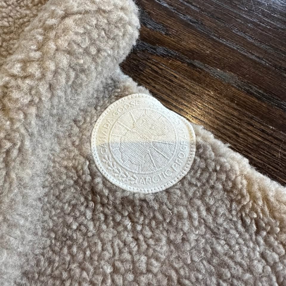 Authentic Canada Goose Kelowna Fleece Full Zip Up Jacket Tan - photo 2