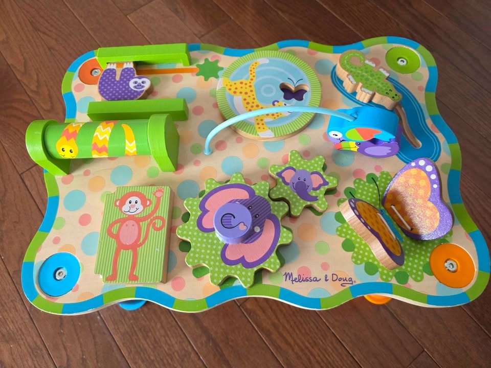 Melissa & Doug Wooden Activity Table – Baby / Toddler Toy - photo 2