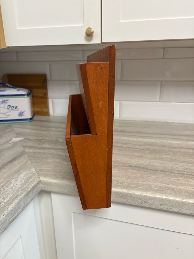 Solid Wood Two-Tier Magazine Rack - photo 3