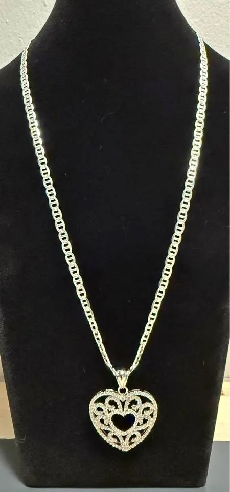 22in 4.5mm 925 sterling silver mariner necklace thumbnail