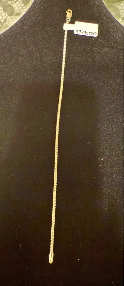 Sterling Silver box chain bracelet thumbnail