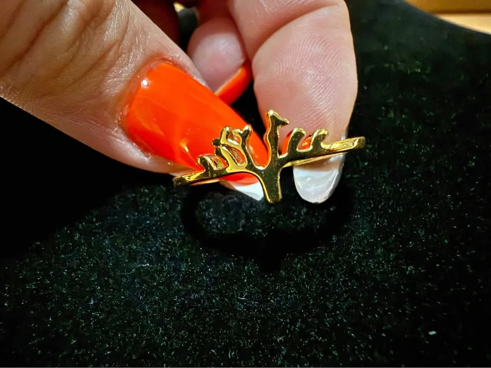 18k Gold Fill tree ring thumbnail