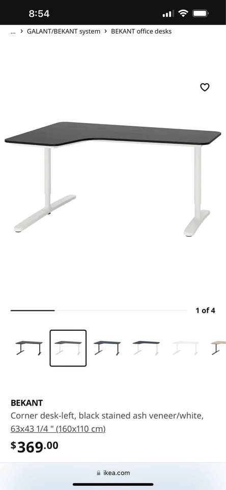 IKEA GALANT / BEKANT SYSTEM CORNER DESK - photo 2