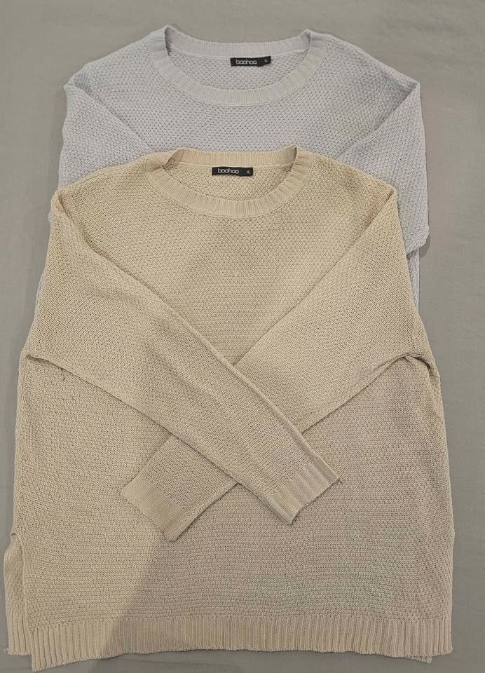 Boohoo XL Sweater - Beige Or Light Blue $10 each - photo 3