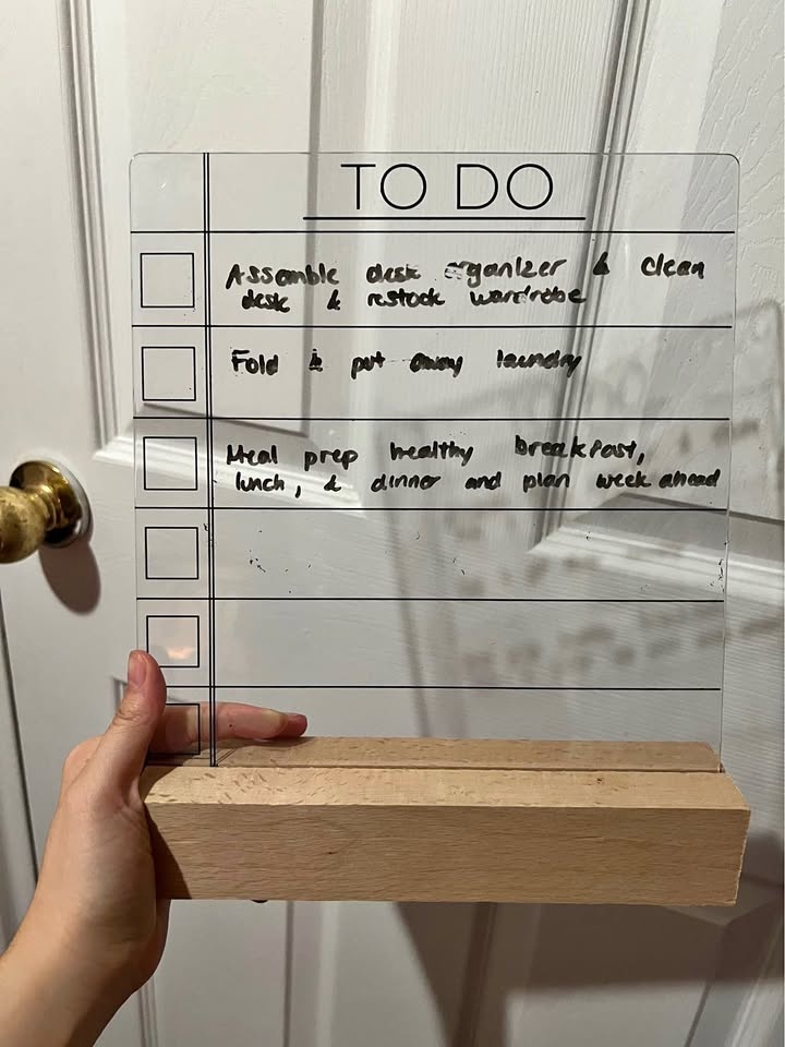 Dry Erase To-Do List