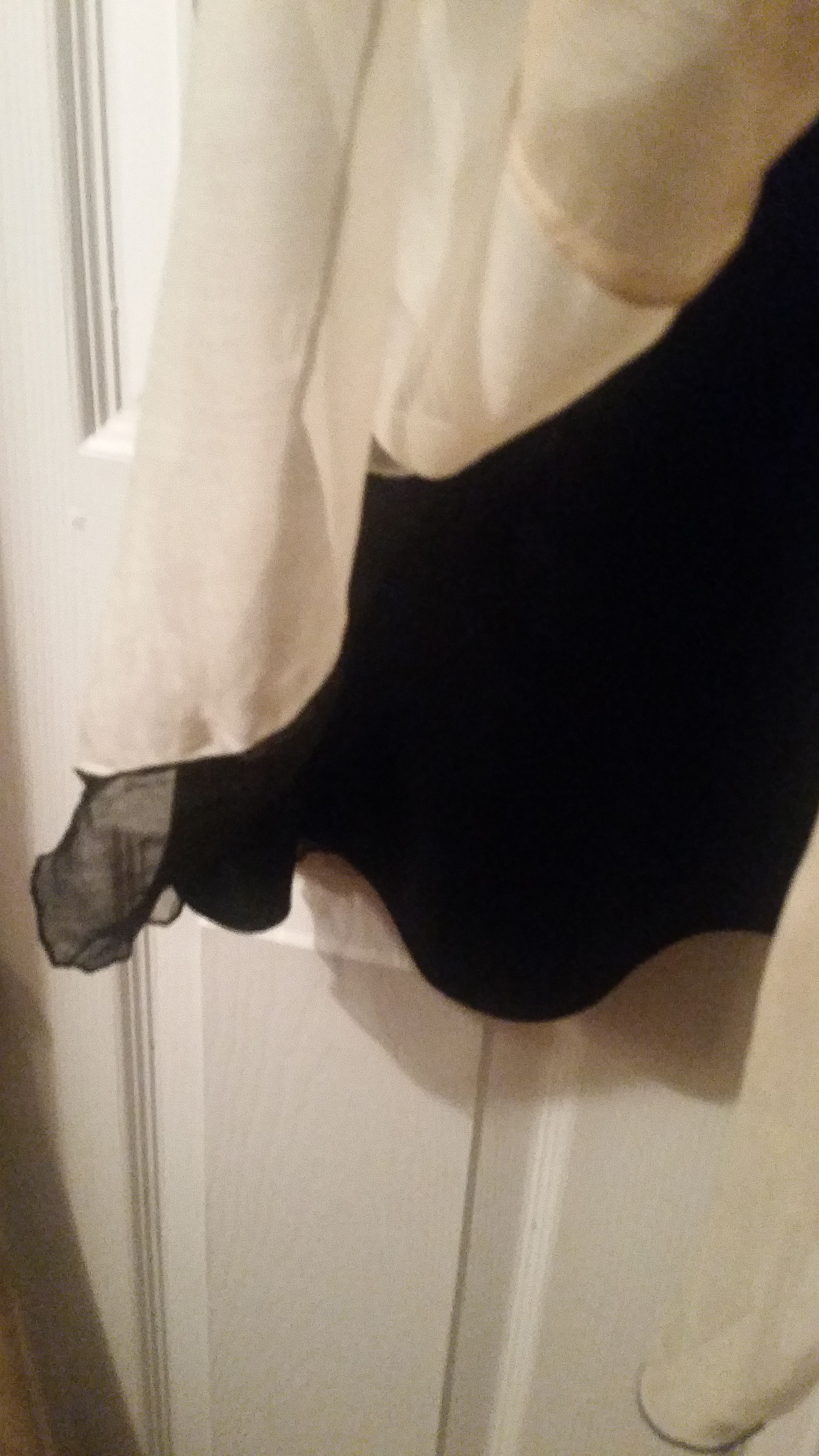 Black and cream soft flowing dress (NEW) - photo 3