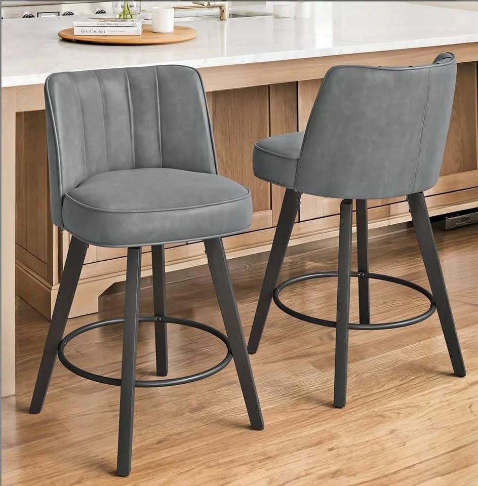 CORRIGAN STUDIO PAUL SWIVEL 26'' STOOLS (Set of 2)
