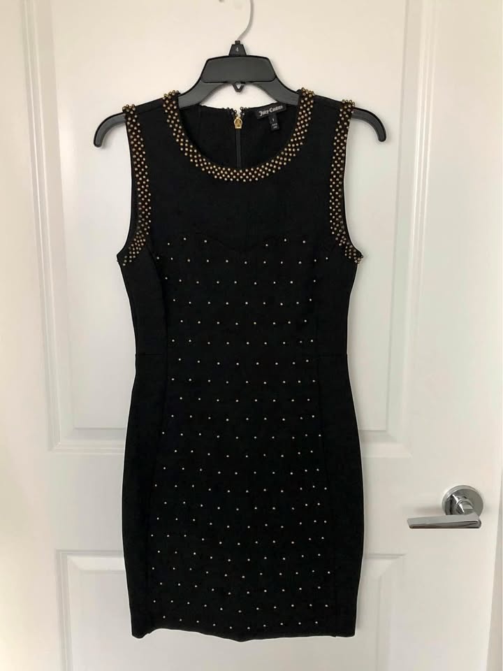 Juicy Couture Sleeveless Black Dress