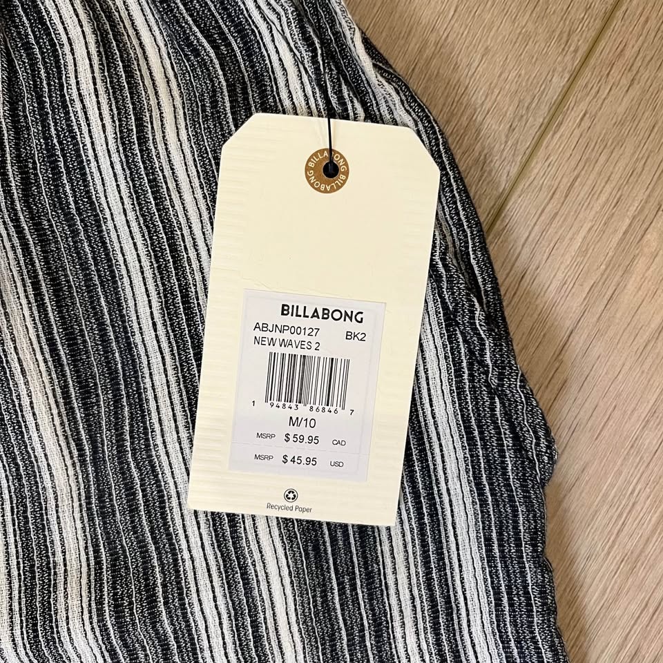 BILLABONG Stripped Slack Pants (NWT) - Size S/M - photo 4