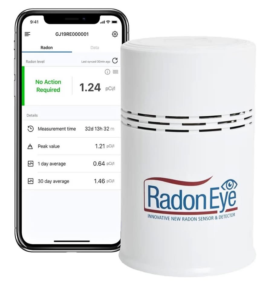 Ecosense RD200 RadonEye Digital Radon Detector w/ App